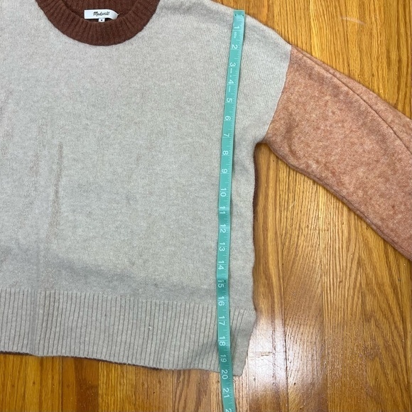 Madewell Colorblock Payton Pullover Sweater in Coziest Yarn - Picture 9 of 9